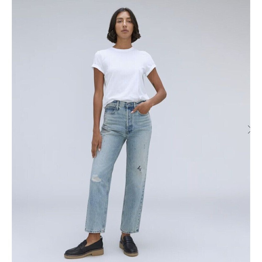 Everlane Women's 90s Way-High Jeans - Light Blue